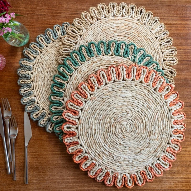 Rex London Corn husk placemat - Grey Online