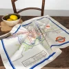 Rex London Cotton tea towel - TfL Heritage Tube Map New