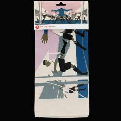 Rex London Cotton tea towel - TfL Vintage Poster "Cup Final" Fashion