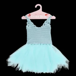Rex London Crochet dress (3-4 years) - Aqua blue Outlet