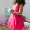 Rex London Crochet dress (3-4 years) - Bright pink Fashion