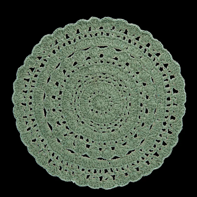 Rex London Crochet placemat - Green Best