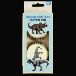 Rex London Cupcake cases (pack of 50) - Prehistoric Land Clearance
