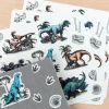 Rex London Dinosaur stickers (3 sheets) - Prehistoric Land Online