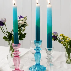 Rex London Dip dye candles (set of 4) - Blue Fashion