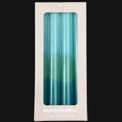Rex London Dip dye candles (set of 4) - Blue Fashion