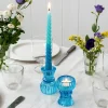 Rex London Double ended glass candle holder - Blue Fashion