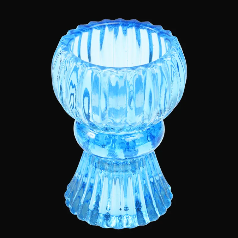 Rex London Double ended glass candle holder - Blue Fashion