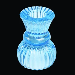 Rex London Double ended glass candle holder - Blue Fashion