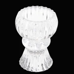 Rex London Double ended glass candle holder - Clear Online