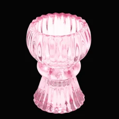 Rex London Double ended glass candle holder - Pink Best