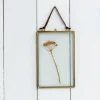 Rex London Double sided glass and brass metal hanging frame (15 x 10cm) Outlet