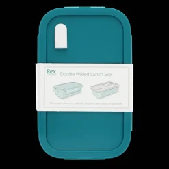 Rex London Double wall lunch box with divider - Blue Discount