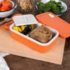 Rex London Double wall lunch box with divider - Orange Clearance