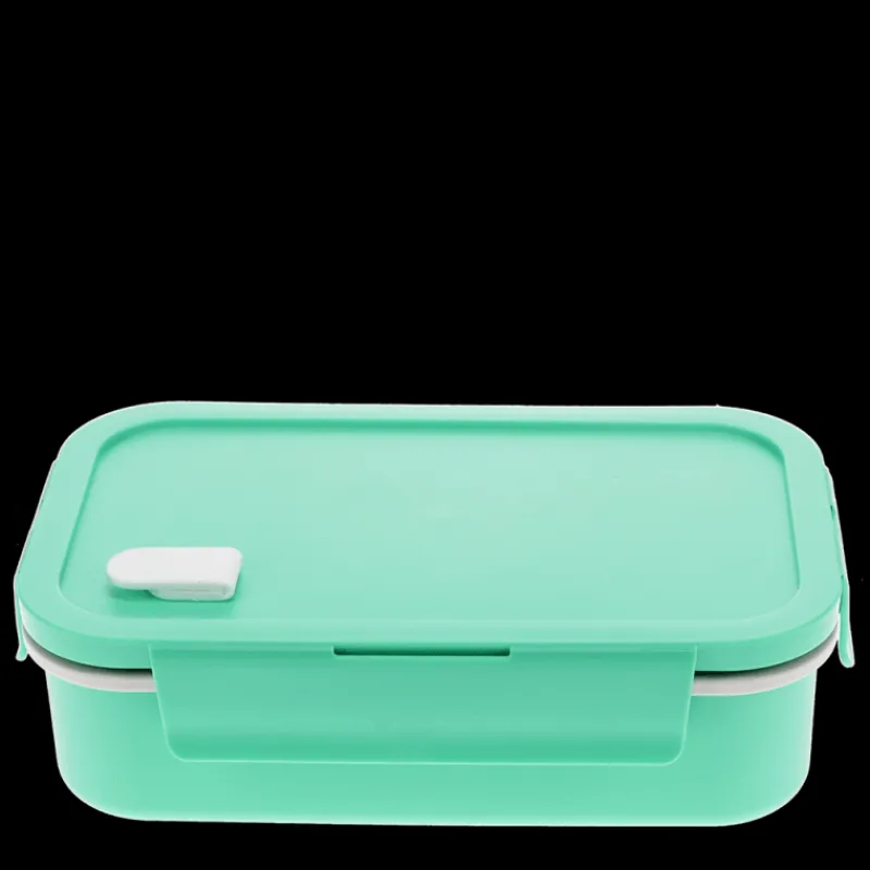 Rex London Double wall lunch box with divider - Aqua Online
