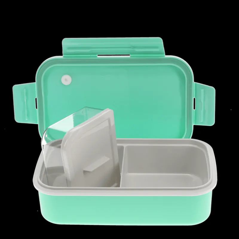 Rex London Double wall lunch box with divider - Aqua Online