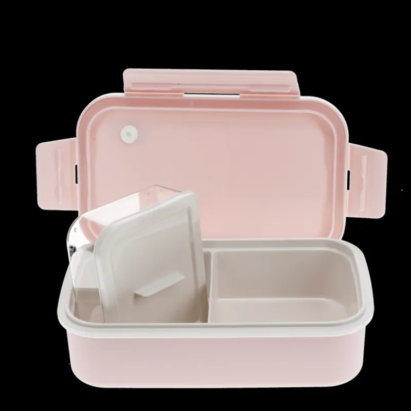 Rex London Double wall lunch box with divider - Pink Outlet