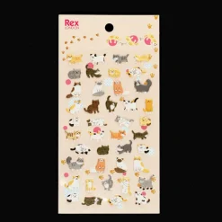 Rex London 3D puffy stickers - Cats Hot