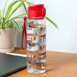 Rex London Drinks bottle with push button lid 700ml - Sausage Dog New