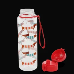 Rex London Drinks bottle with push button lid 700ml - Sausage Dog New