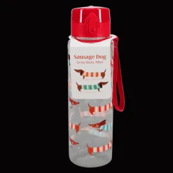 Rex London Drinks bottle with push button lid 700ml - Sausage Dog New