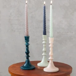 Rex London Enamel candlestick (19cm) - Blue Best