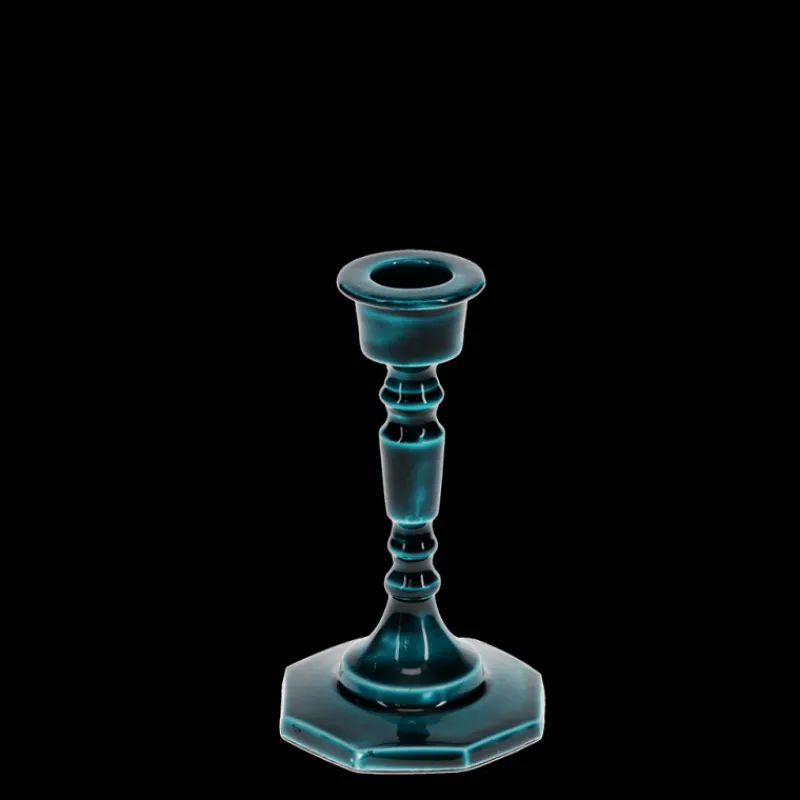 Rex London Enamel candlestick (13cm) - Blue Sale