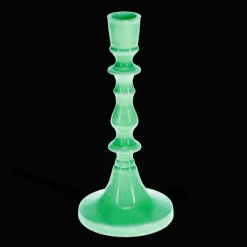 Rex London Enamel candlestick (19cm) - Green Clearance