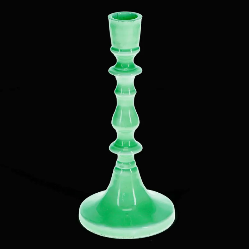 Rex London Enamel candlestick (19cm) - Green Clearance
