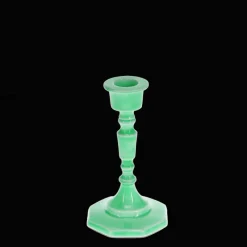 Rex London Enamel candlestick (13cm) - Green Outlet