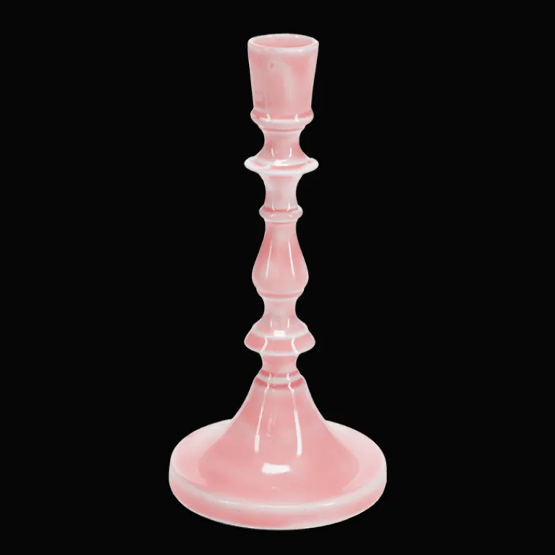 Rex London Enamel candlestick (19cm) - Pink Best