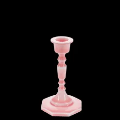 Rex London Enamel candlestick (13cm) - Pink Hot