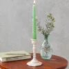 Rex London Enamel candlestick (13cm) - Soft pink New