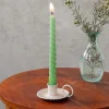 Rex London Enamel chamberstick candle holder - Soft pink Fashion