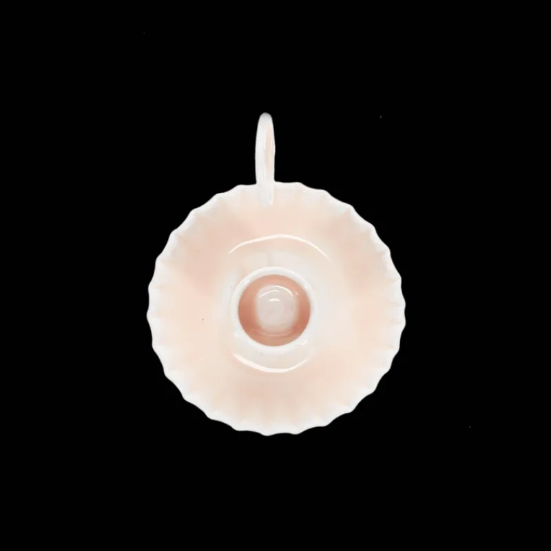 Rex London Enamel chamberstick candle holder - Soft pink Fashion