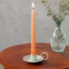Rex London Enamel chamberstick candle holder - Light grey Sale