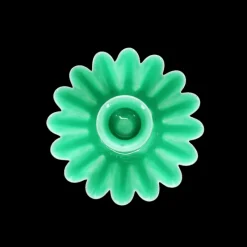 Rex London Enamel cupped flower candle holder - Green Online