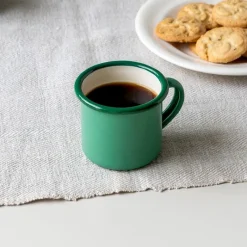 Rex London Enamel espresso mug 150ml - Green Online