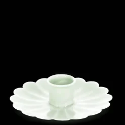 Rex London Enamel flat flower candle holder - Light grey New