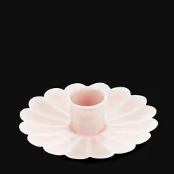 Rex London Enamel flat flower candle holder - Soft pink Discount
