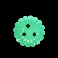 Rex London Enamel flat flower candle holder - Green Outlet