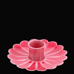 Rex London Enamel flat flower candle holder - Vibrant pink Outlet
