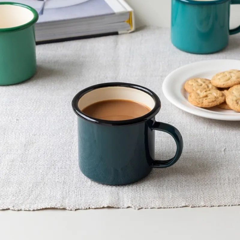Rex London Enamel mug 350ml - Dark green Online