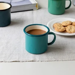Rex London Enamel mug 350ml - Teal New
