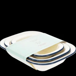 Rex London Enamel pie dishes (set of 3) - Blue Outlet