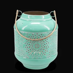 Rex London Enamel tealight lantern - Aqua Online