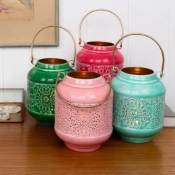 Rex London Enamel tealight lantern - Dark green Best