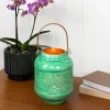 Rex London Enamel tealight lantern - Green Outlet