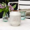 Rex London Enamel tealight lantern - Light grey Best