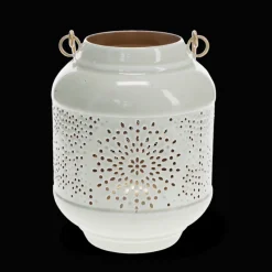 Rex London Enamel tealight lantern - Light grey Best